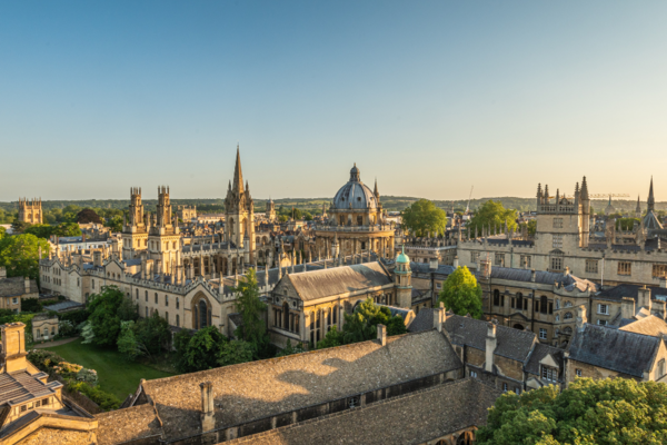 oxford skyline in the summer